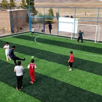 افتتاح زمین فوتبال چمن مصنوعی در روستای ده عسکر