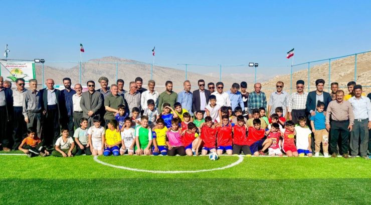 افتتاح زمین چمن مصنوعی فوتبال روستای راسفند