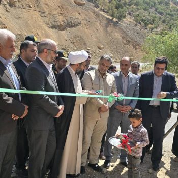 بهره برداری از راه روستایی در شهرستان الیگودرز