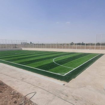 افتتاح زمین چمن مصنوعی فوتبال در استان قم