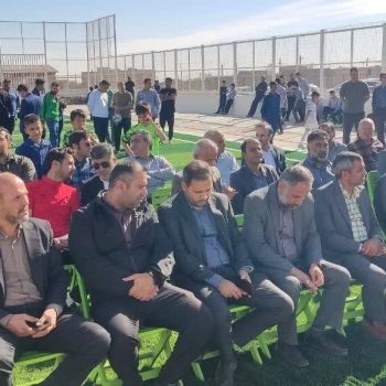 افتتاح زمین چمن مصنوعی فوتبال در استان قم