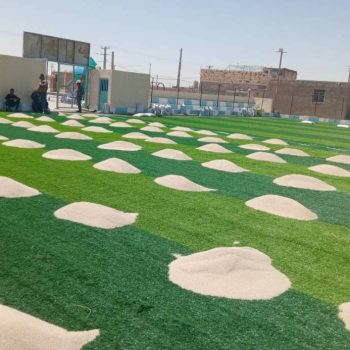 افتتاح زمین چمن مصنوعی فوتبال درشهرستان‌ زهک استان سیستان و بلوچستان
